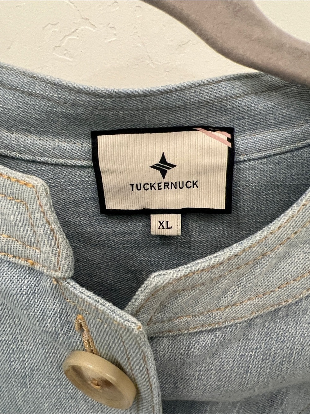Tuckernuck Light Blue Denim Drawstring Dress - Picture 2 of 3